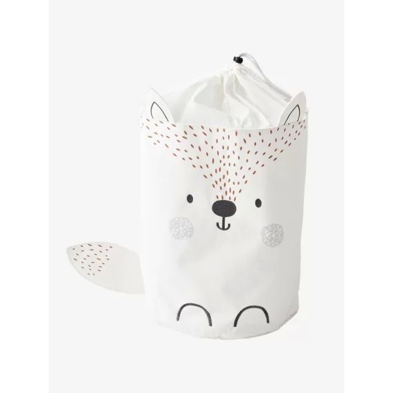 Panier à linge Renard des neiges blanc