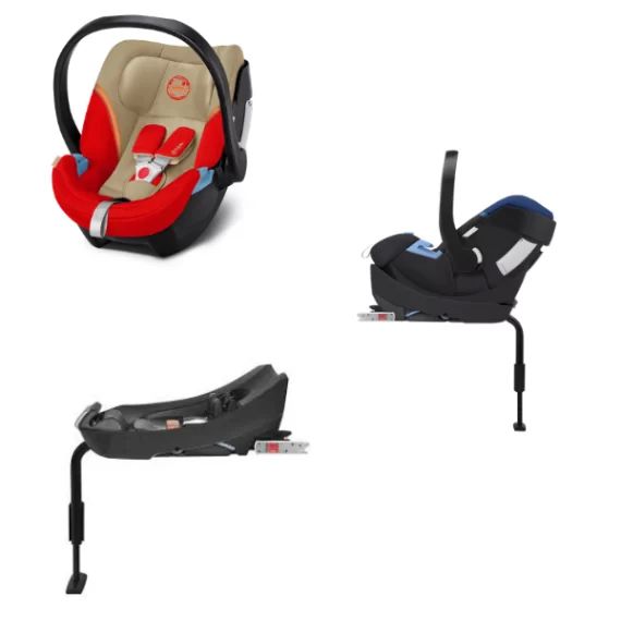 Pack Cybex Coque Auto Aton 5 – Autumn Gold + Base Aton 2-Fix (2022)