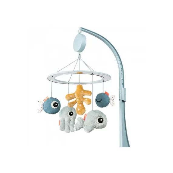 Mobile musical avec miroir bleu Sea friends