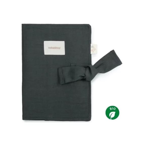 Protège carnet de santé Lin français green blue