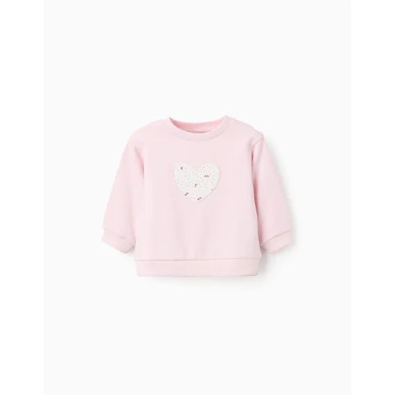 Sweat En Coton Rose Clair