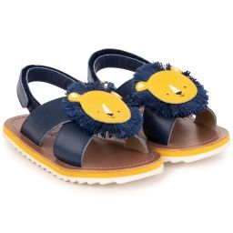 Sandales à scratch Garçon Bleu