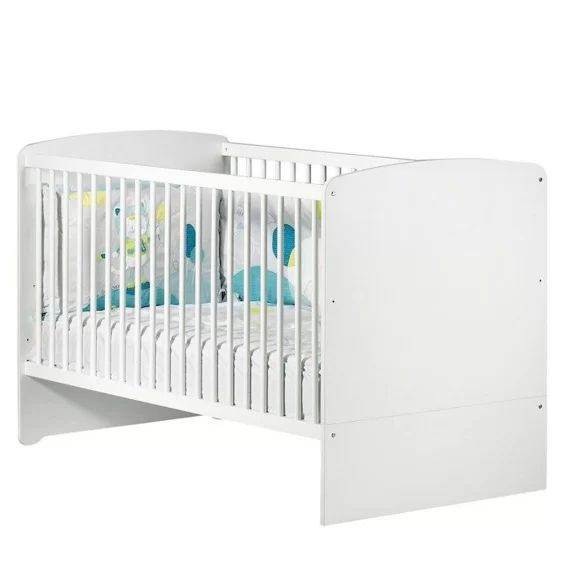 Lit évolutif 140×70 en bois blanc blanc