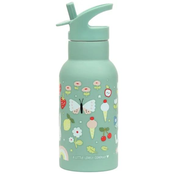 Gourde Isotherme Joie Vert D&rsquo;eau, Rose, Jaune