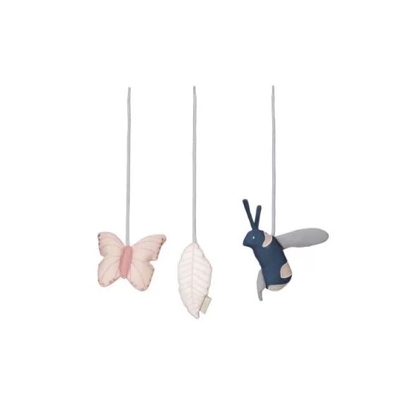 Lot de 3 jouets d&rsquo;éveil à suspendre Flower Friends