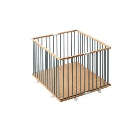 Parc Carré Gaby Bois Hybride Bleu Gris