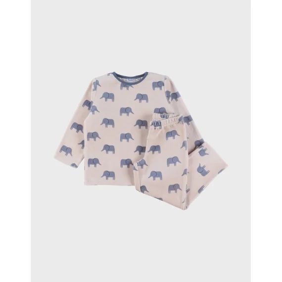 Pyjama En Velours Éléphant Blanc