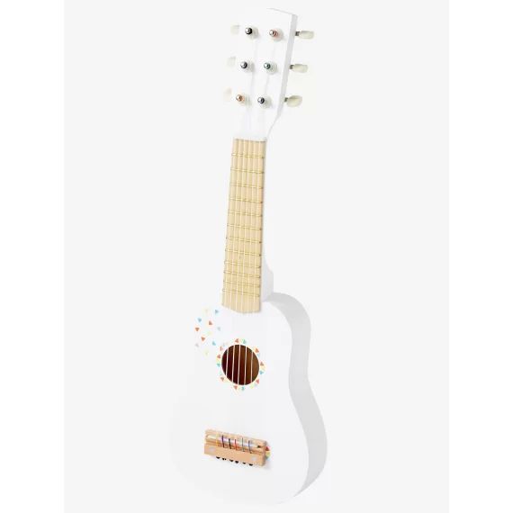 Guitare en bois FSC® blanc