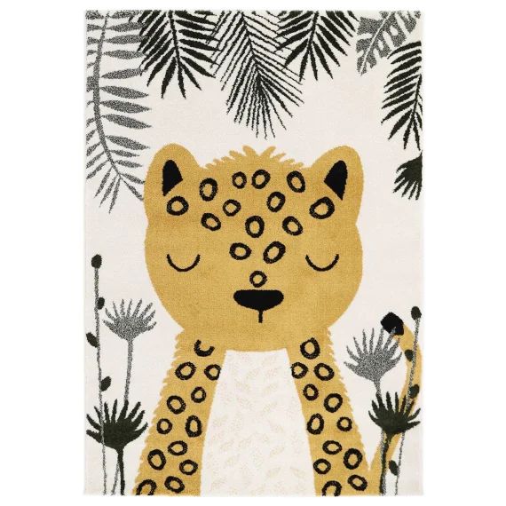 Tapis Chambre Enfant Léopard Sören Multicolore