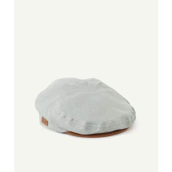 Casquette gavroche bébé garçon verte en coton –  – Soldes