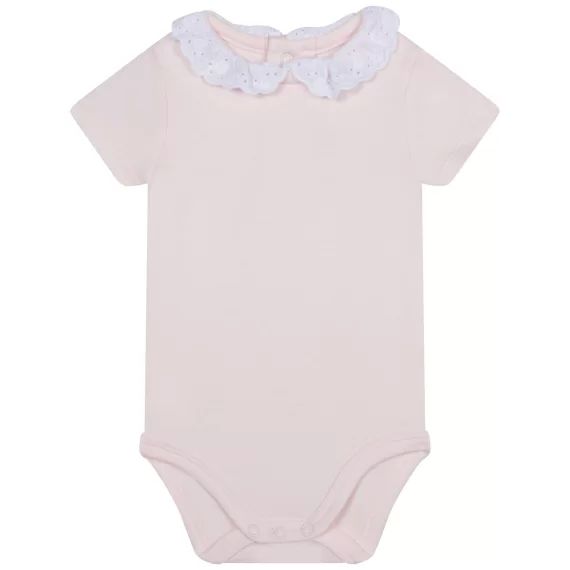 Body à manches courtes Fille Rose