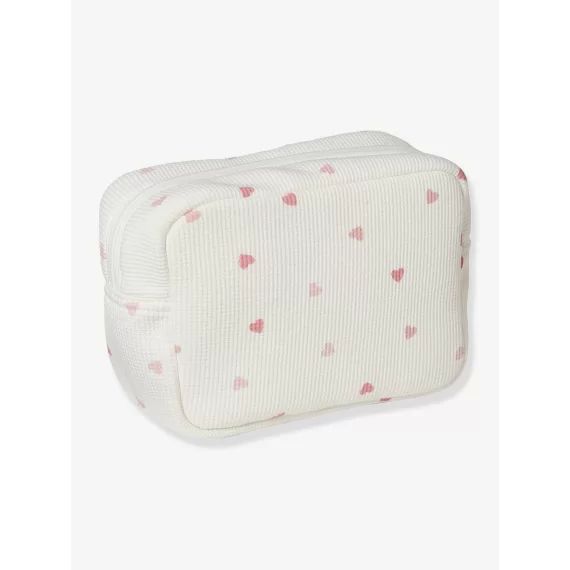 Trousse de toilette imprimé coeurs