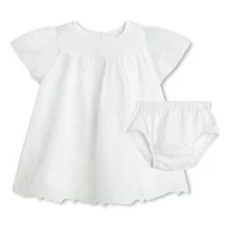 Ensemble robe et bloomer Fille Blanc