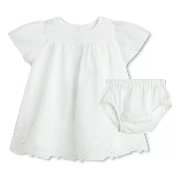 Ensemble robe et bloomer Fille Blanc