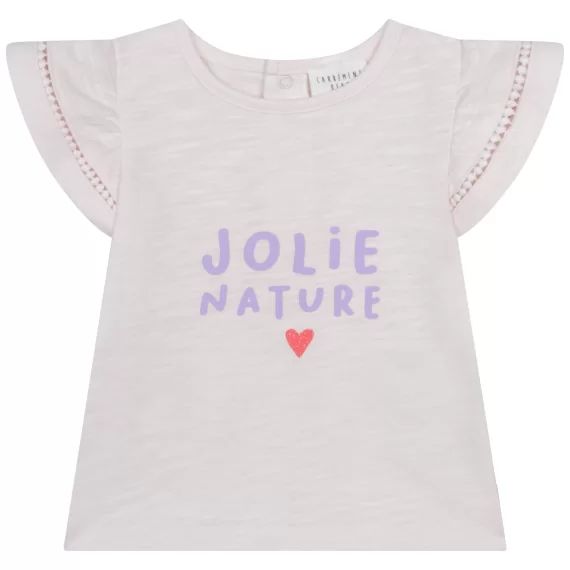 T-shirt manches fantaisie Fille Rose