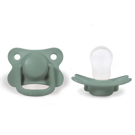 Lot De 2 Sucettes Anatomique En Silicone Vert Eucalyptus