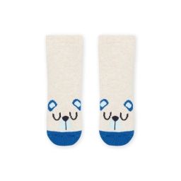 Chaussettes À Motif Chien – Ecru