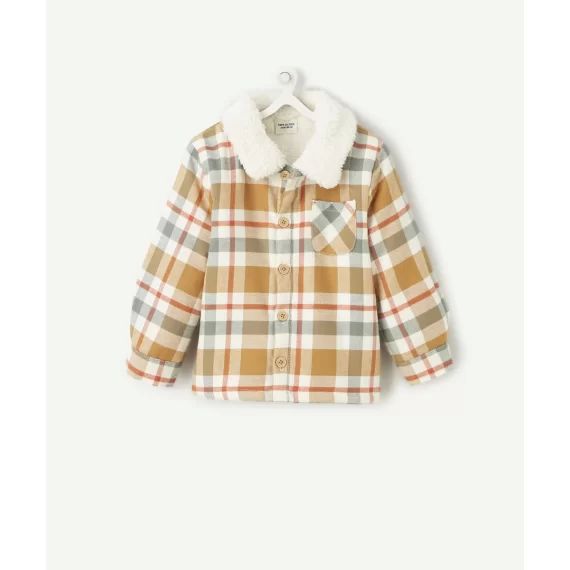 Chemise à carreaux bébé garçon doublé en sherpa –  – Soldes