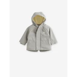 Parka 3 en 1 mi-saison bébé avec gilet sans manches en sherpa amovible vert sauge