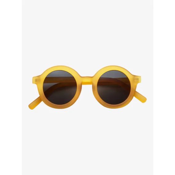 Lunettes De Soleil Rondes Signature Jaune
