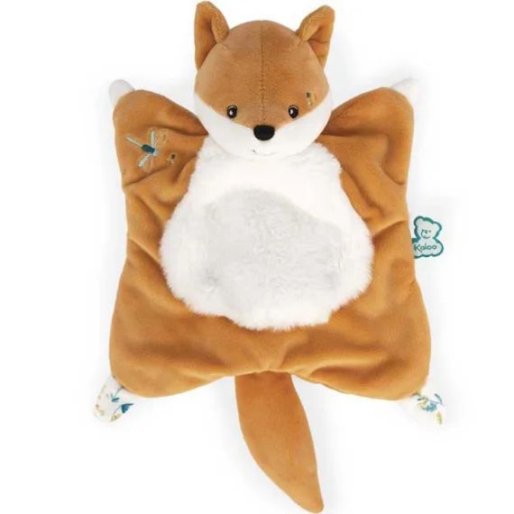 Doudou plat renard Léonard Les Fripons