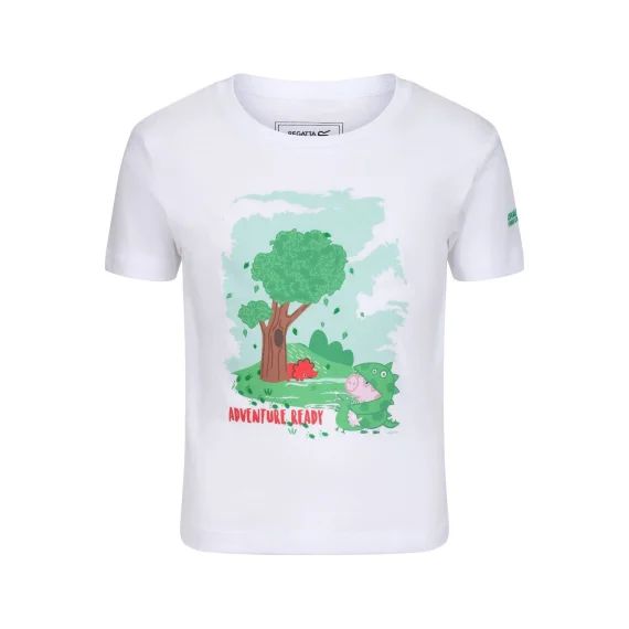 T-shirt Coton Peppa Pig Blanc