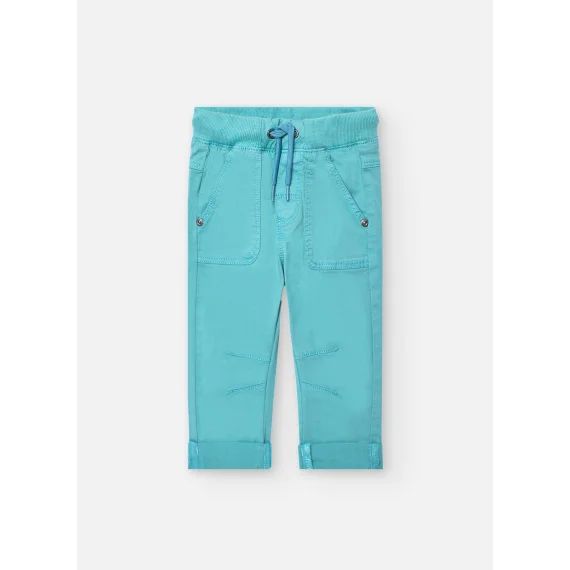 Pantalon En Toile Gabardine Vert