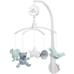Mobile musical animaux vert d&rsquo;eau