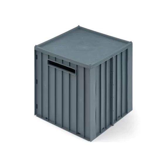 Caisse de rangement Elijah Whale blue (31 x 31 cm)