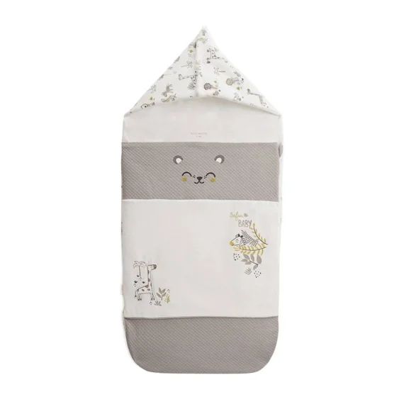 Nid D&rsquo;ange En Velours Baby Safari Marron