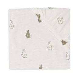 Drap-housse Jersey Happy Miffy Vert Olive – 60 X 120 Cm – Jollein – Lit Bébé Vert