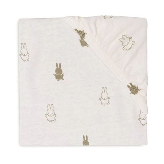 Drap-housse Jersey Happy Miffy Vert Olive – 60 X 120 Cm – Jollein – Lit Bébé Vert