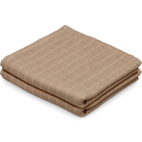 Lot de 2 langes en mousseline Camel