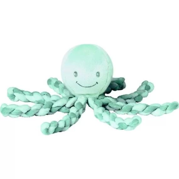 NATTOU Lapidou Peluche poulpe –   Vert / Menthe vert