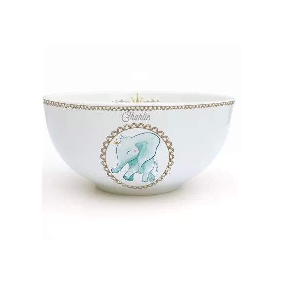 Bol en porcelaine Éléphant (personnalisable)