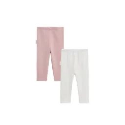 Lot De 2 Leggings Bébé Hadi Blanc