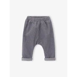 Pantalon en velours côtelé bébé bleu ardoise