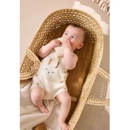 Salopette Bébé En Tricot Hello Baby Ecru