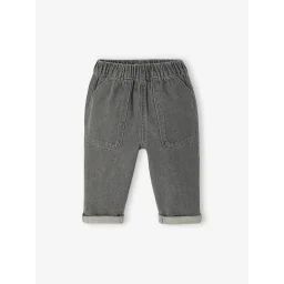 Jean bébé taille élastiquée denim gris