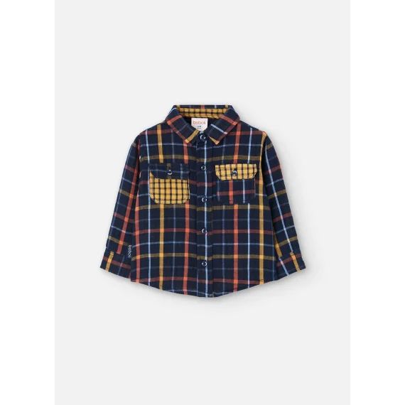 Chemise Manche Longue A Carreaux Multicolore