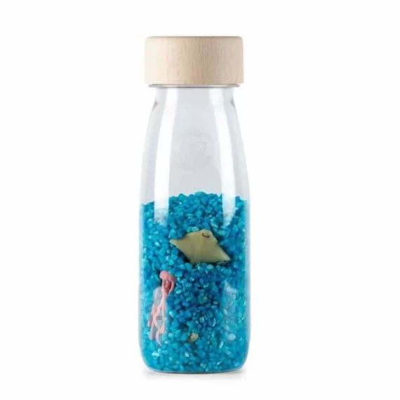 Jouet sensoriel – SEVIRA KIDS – Bouteille sensorielle Spy – Bleu – Musical – Mer bleu
