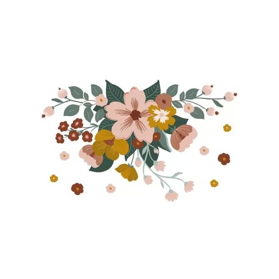 Sticker mural Bouquet de fleurs (70 x 44 cm)