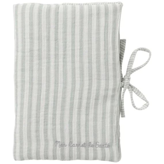 Protège-carnet De Santé Vert De Gris, Blanc