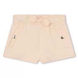 Short en molleton non gratté Fille Beige