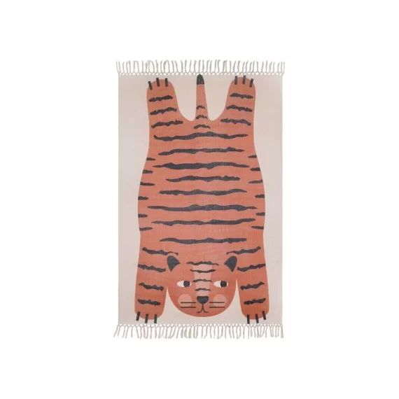 Tapis rectangulaire Dajala tigre (110 x 170 cm)