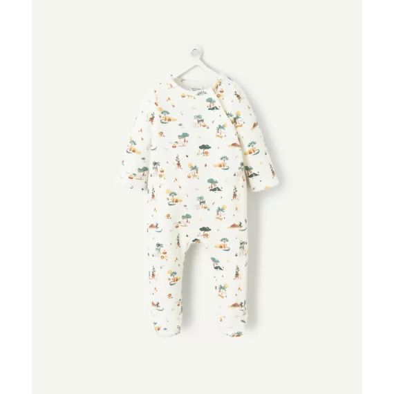Dors bien en fibres recyclées et imprimé avec animaux –  – Soldes