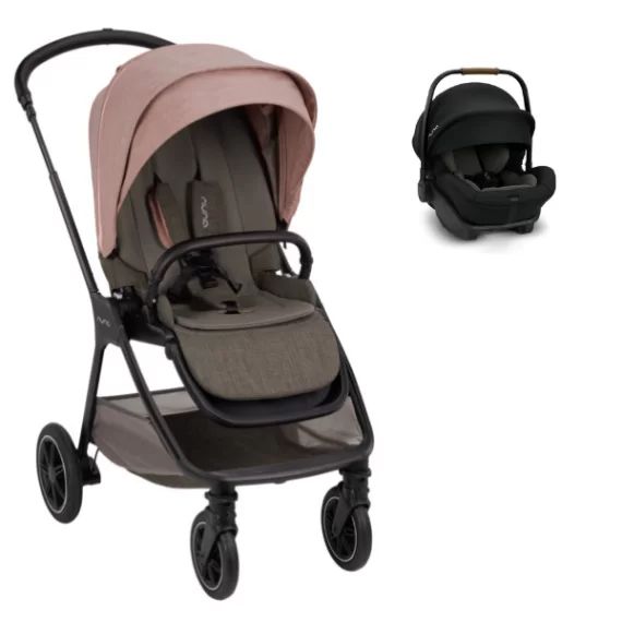 Poussette Nuna Triv Next – Rose + Coque Auto Arra Next – Caviar (2022)