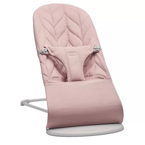 Transat Bliss – Rose poudré / Coton, matelassage Pétale / Gris clair