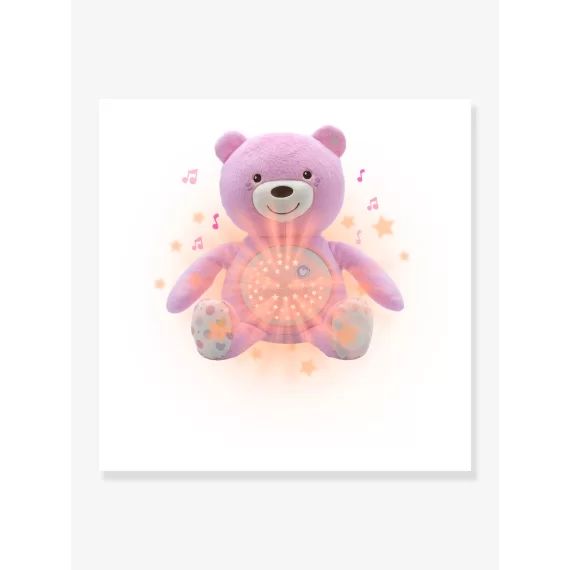 Ourson projecteur CHICCO rose