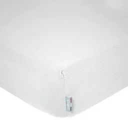 Drap-housse uni en gaze de coton Gris 70×140 gris